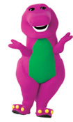Barney & Friends is a popular children's TV show aimed at preschoolers.  
Barney is a large purple dinosaur that helps kids learn thought songs and a friendly attitude.  Find information and products 
like songs, videos, dvd's, toys about Barney & Friends
