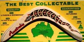 Boomerangs for Sale.  Boomerang Information and How to throw and build a Returning Boomerang.  Handmade, Returning, Competition Boomerangs.