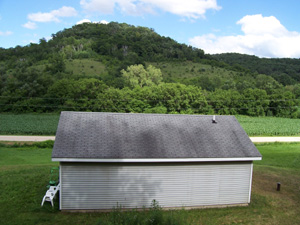 View from behind our home