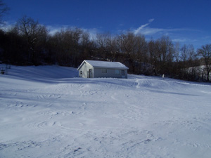 Winter view of our home
